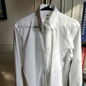 Uniqlo Super Non-Iron Slim-Fit Long-Sleeve Shirt Sz Small